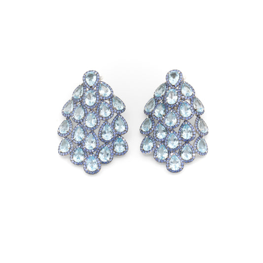 Plumes de Paon Earrings